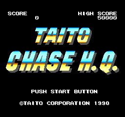 Chase H.Q. Title Screen